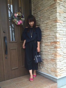 「Soareak（ソアリーク）のアイテム（シューズ）」を使った、etsukoさん（レディース・159cm）の夏コーディネート