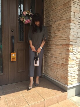 「ef-de（エフデ）のアイテム（トップス）」を使った、etsukoさん（レディース・159cm）の秋コーディネート