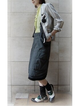 「ルーズソックス」｜「アイテム（その他アウター）」を使った、chaosbohemiaさん（レディース・165cm）の秋コーディネート