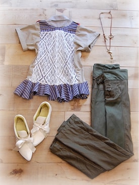 「MANA（マナ）のアイテム」を使った、chaosbohemiaさん（レディース・156cm）の春コーディネート