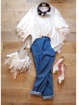 「MANA（マナ）のアイテム（シューズ）」を使った、chaosbohemiaさん（レディース・156cm）の夏コーディネート