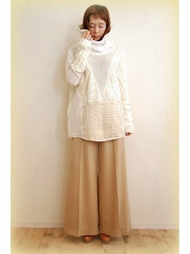 「hippiness（ヒッピネス）のアイテム」を使った、chaosbohemiaさん（レディース・165cm）の秋コーディネート