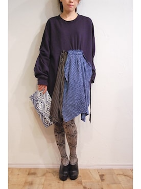 「アイテム（ブーティ）」を使った、chaosbohemiaさん（レディース・156cm）の冬コーディネート