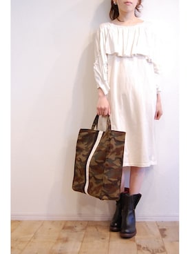 「MANA（マナ）のアイテム」を使った、chaosbohemiaさん（レディース・156cm）の冬コーディネート