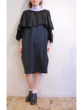 「RehersalL（リハーズオール）のアイテム」を使った、chaosbohemiaさん（レディース・156cm）の冬コーディネート