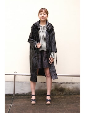 「RehersalL（リハーズオール）のアイテム（パンツ）」を使った、chaosbohemiaさん（レディース・156cm）の冬コーディネート