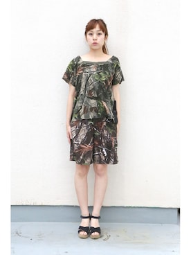 「RehersalL（リハーズオール）のアイテム（パンツ）」を使った、chaosbohemiaさん（レディース・156cm）の冬コーディネート