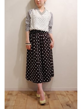 「MANA（マナ）のアイテム」を使った、chaosbohemiaさん（レディース・156cm）の春コーディネート