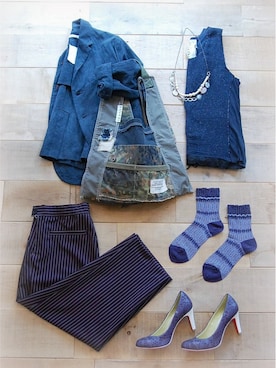 「nonnette（ノネット）のアイテム」を使った、chaosbohemiaさん（レディース・156cm）の春コーディネート