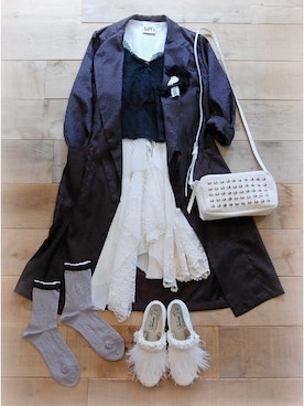 「hippiness（ヒッピネス）のアイテム」を使った、chaosbohemiaさん（レディース・156cm）の春コーディネート