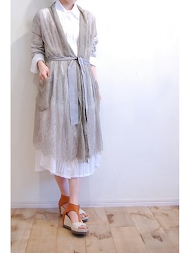 「RehersalL（リハーズオール）のアイテム（その他アウター）」を使った、chaosbohemiaさん（レディース・156cm）の春コーディネート