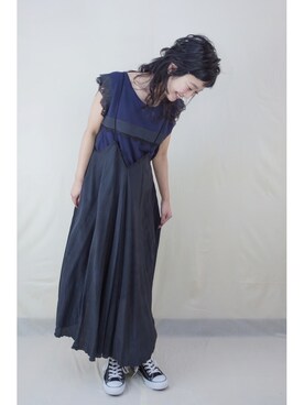 「 レース」｜「アイテム（ワンピース/ドレス）」を使った、chaosbohemiaさん（レディース・160cm）の春コーディネート