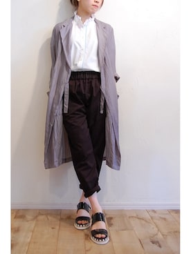 「 カジュアル」｜「アイテム（その他アウター）」を使った、chaosbohemiaさん（レディース・156cm）の夏コーディネート