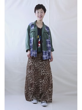 「RehersalL（リハーズオール）のアイテム」を使った、chaosbohemiaさん（レディース・160cm）の秋コーディネート