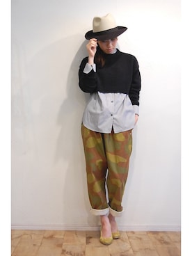 「MARECHAL TERRE（マルシャルテル）のアイテム」を使った、chaosbohemiaさん（レディース・156cm）の秋コーディネート