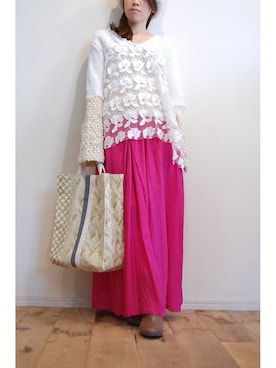 「intoxic.（イントキシック）のアイテム（バッグ）」を使った、chaosbohemiaさん（レディース・156cm）の秋コーディネート