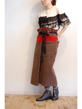 「MANA（マナ）のアイテム」を使った、chaosbohemiaさん（レディース・156cm）の秋コーディネート