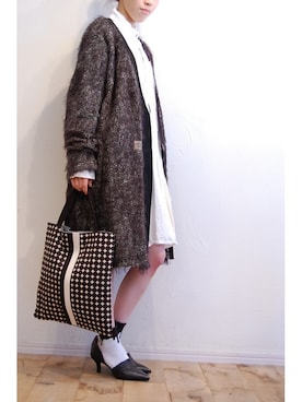 「ROSIER（ロジア）のアイテム」を使った、chaosbohemiaさん（レディース・156cm）の冬コーディネート