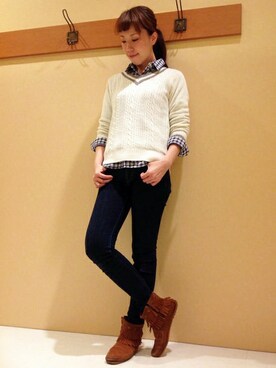 やまぎしさん(レディース・165cm)の冬コーディネート