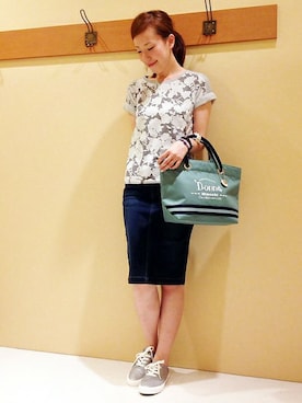 「bianchi donna」｜やまぎしさん（レディース・165cm）の夏コーディネート