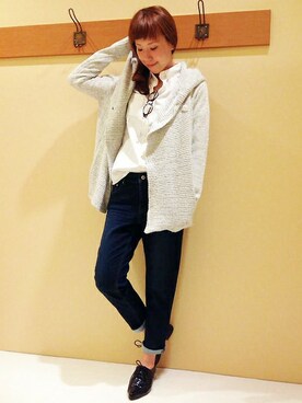 「フード」｜やまぎしさん（レディース・165cm）の秋コーディネート