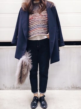 HEMMY.さん（レディース・157cm）の冬コーディネート