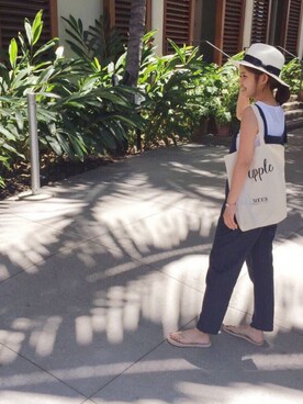 「Ray BEAMS（レイビームス）のRay BEAMS / 中折れ HAT（ハット）」を使った、HEMMY.さん（レディース・157cm）の春コーディネート