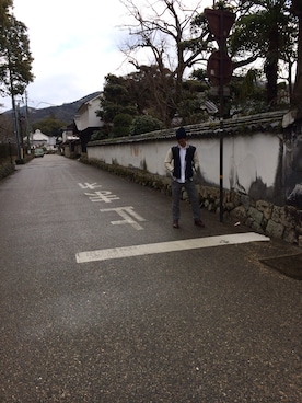 「BEAMS（ビームス）のアイテム（スタジャン）」を使った、りょーたろーさん（メンズ・175cm）の冬コーディネート