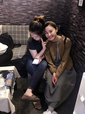 「niko and...（ニコアンド）のアイテム（ナイロンジャケット）」を使った、ringoさん（レディース・156cm）の秋コーディネート