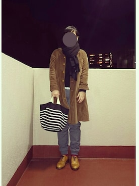 「HAVERSACK（ハバーザック）のアイテム（その他アウター）」を使った、ﾌﾟﾚｲﾘｨさん（レディース・163cm）の冬コーディネート