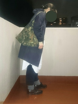「フランス軍」｜「アイテム（ワンピース/ドレス）」を使った、ﾌﾟﾚｲﾘｨさん（レディース・163cm）の冬コーディネート