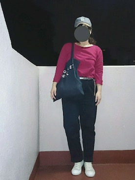 「DECHO ×ANACHRONORMのアイテム」を使った、ﾌﾟﾚｲﾘｨさん（レディース・163cm）の秋コーディネート