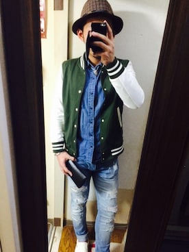 「寒いです」｜tt2さん（メンズ・174cm）の冬コーディネート