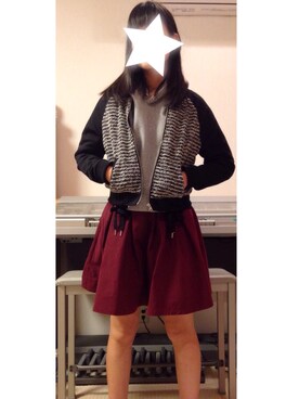 「ショッピング」｜「アイテム（ブルゾン）」を使った、Mi___cheleさん（レディース・162cm）の秋コーディネート