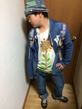 小城原颯太さん(キッズ・145cm)の春コーディネート