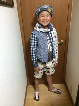小城原颯太さん（キッズ・145cm）の夏コーディネート