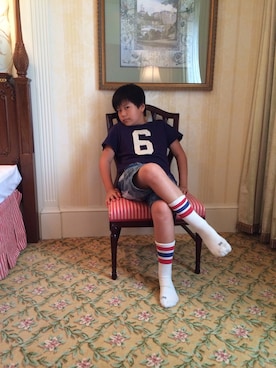 小城原颯太さん（キッズ・145cm）の夏コーディネート