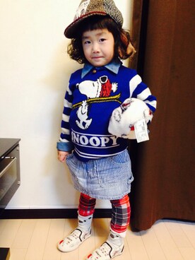 Yu Riさん（キッズ・100cm）の秋コーディネート