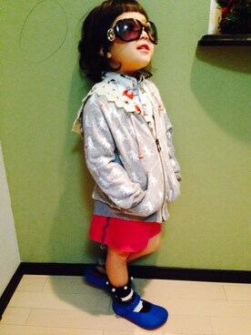 Yu Riさん（キッズ・100cm）の冬コーディネート