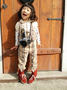 Yu Riさん（キッズ・100cm）の冬コーディネート