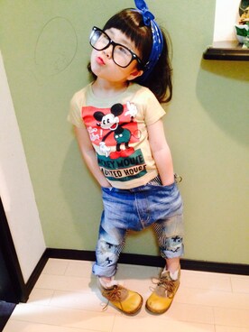 Yu Riさん（キッズ・100cm）の春コーディネート