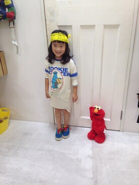 Yu Riさん（キッズ・100cm）の夏コーディネート