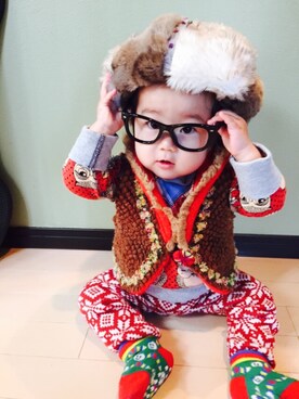 Yu Riさん（キッズ・100cm）の秋コーディネート