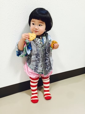 Yu Riさん(キッズ・100cm)の春コーディネート