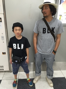 「genuine panama hat（ジェニュインパナマハット）のアイテム」を使った、Yu Riさん（キッズ・100cm）の春コーディネート