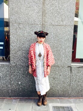 「Vintage mix」｜「アイテム（ワンピース/ドレス）」を使った、HsiaoMeiKaoさん（レディース・153cm）の冬コーディネート