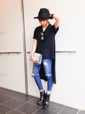 「【ACCESSORIES】（アクセサリーズ）のアイテム」を使った、Narcissus  crystaさん（レディース・155cm）の夏コーディネート