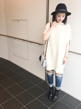 「【ACCESSORIES】（アクセサリーズ）のアイテム」を使った、Narcissus  crystaさん（レディース・158cm）の秋コーディネート