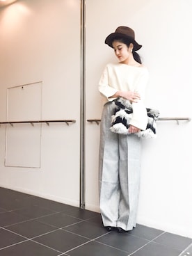 「coordinate」｜「アイテム（帽子）」を使った、Narcissus  crystaさん（レディース・162cm）の秋コーディネート