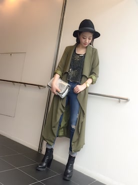 「【ACCESSORIES】（アクセサリーズ）のアイテム」を使った、Narcissus  crystaさん（レディース・158cm）の秋コーディネート